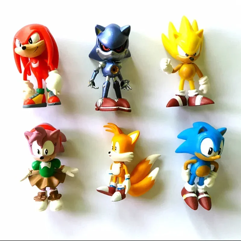 Model Kit Sonic - Set Mini Cute 6pcs Sonic PVC