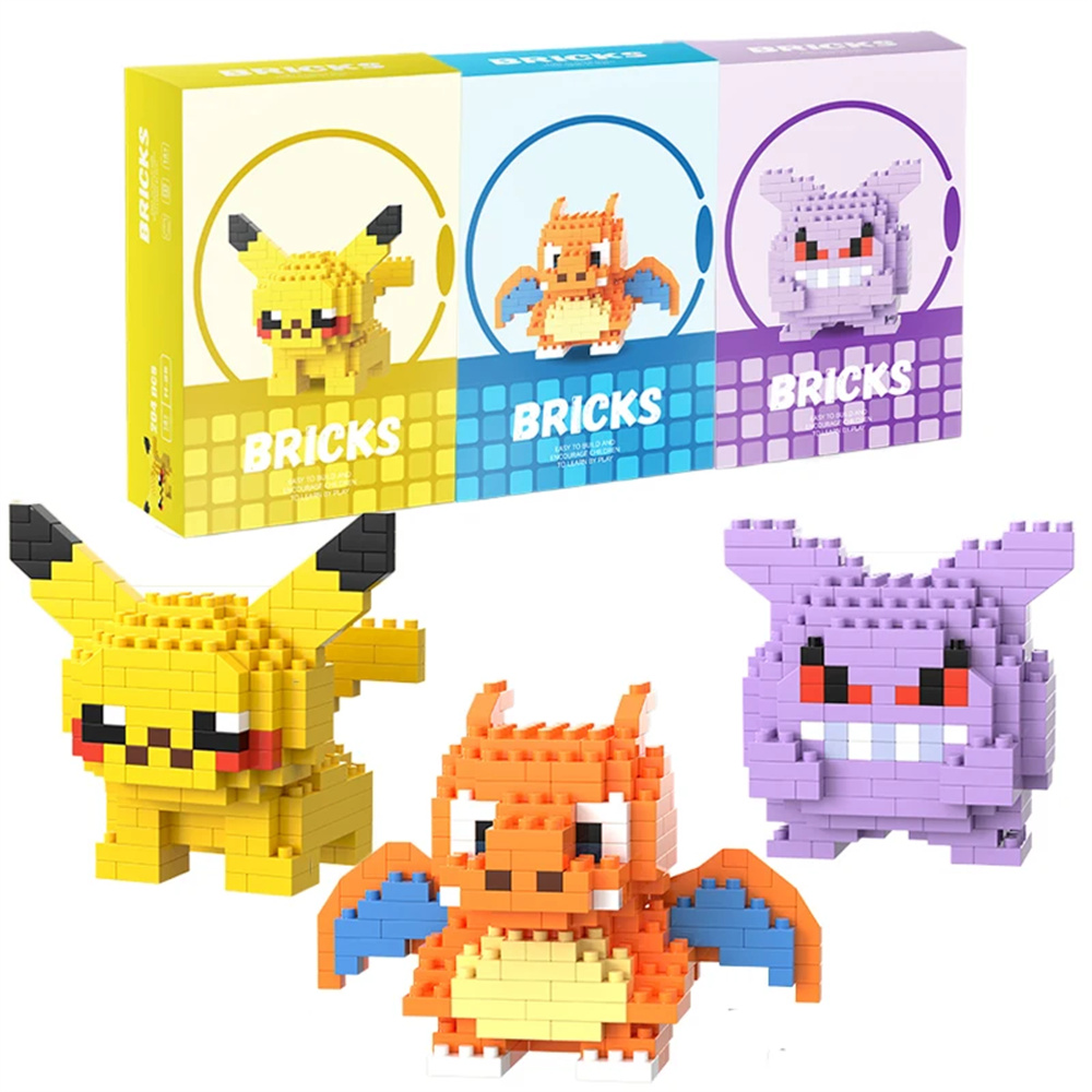 Model Kit Simulator - Pokemon Micro Building Blocks Pikachu Dragonite