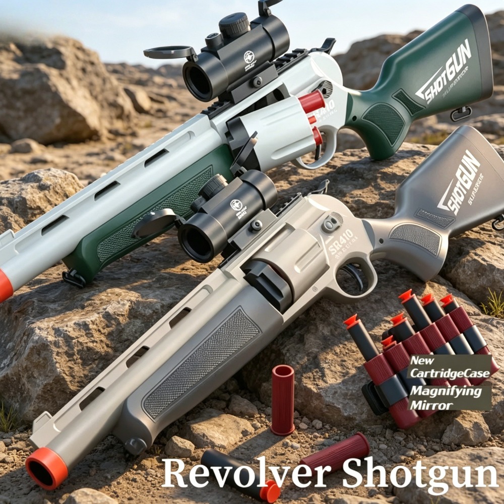Model Kit Revolver - Manually Loaded Soft Bullet Shell Throwing