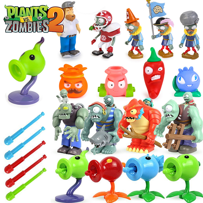 Model Kit Zombie - Plants Vs Zombies Toy Set Shadow