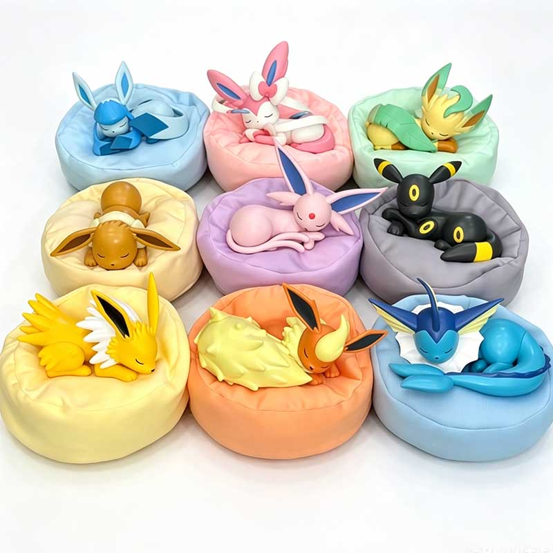 9pcs Anime Pokémon Eevee Figur - огляд і ціна Model Kit Pokemon