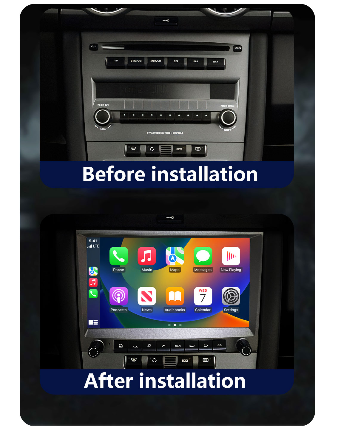 CHSTEK Car Carplay Navigation  - огляд і ціна Model Kit Porsche 911