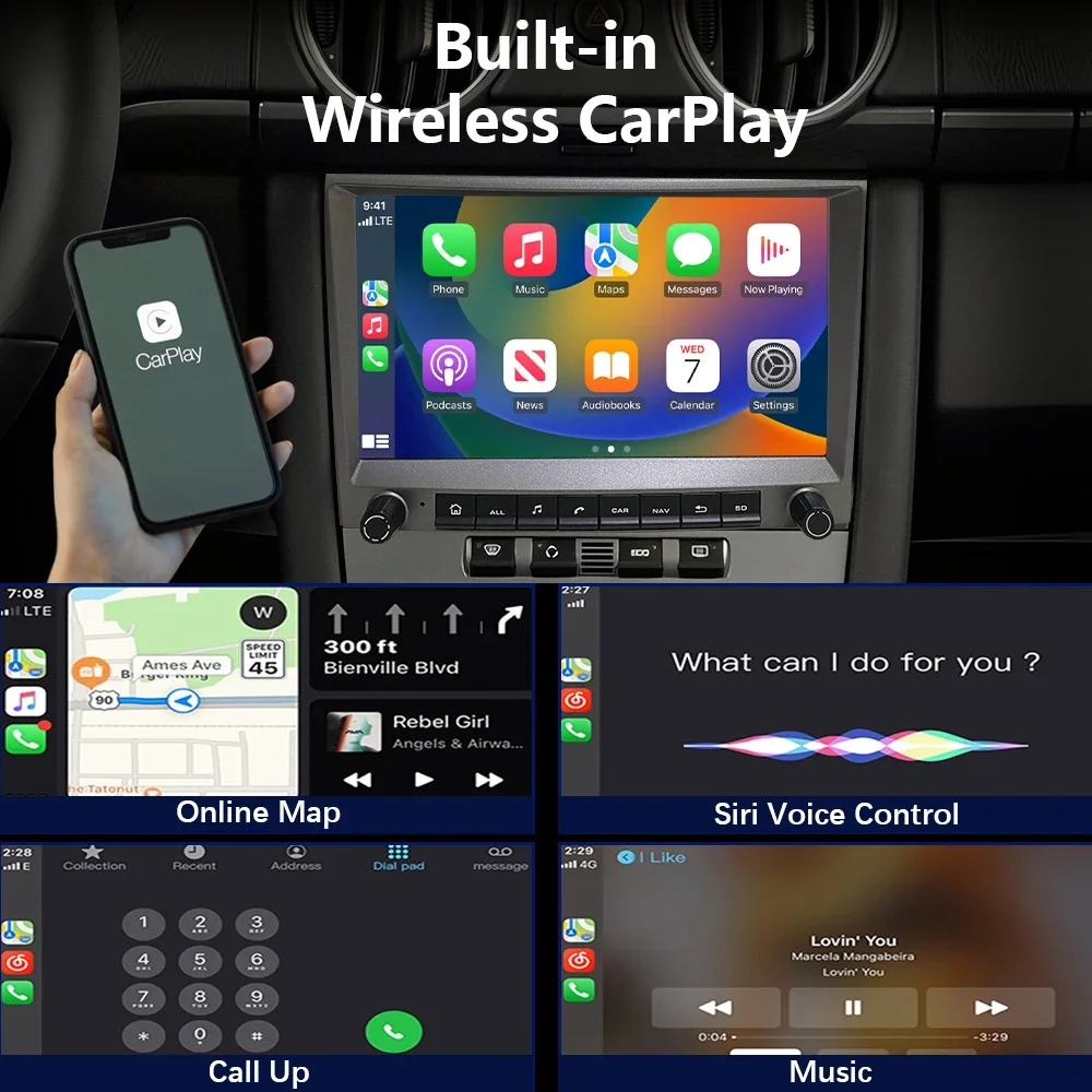 CHSTEK Car Carplay Navigation  - огляд і ціна Model Kit Porsche 911
