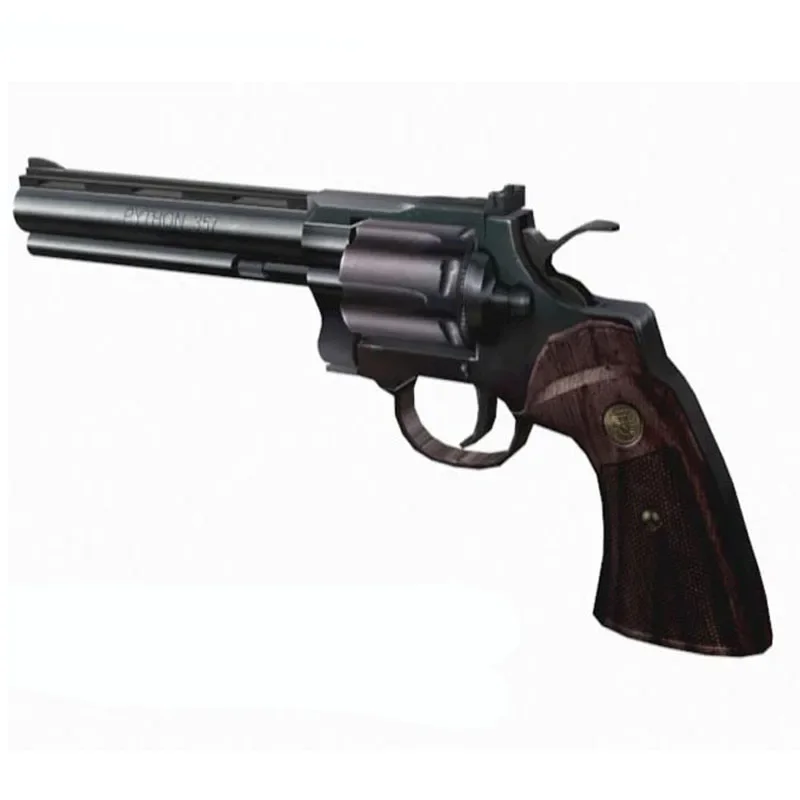 1:1 Revolver Python Gun 3D Pap - огляд і ціна Model Kit Revolver