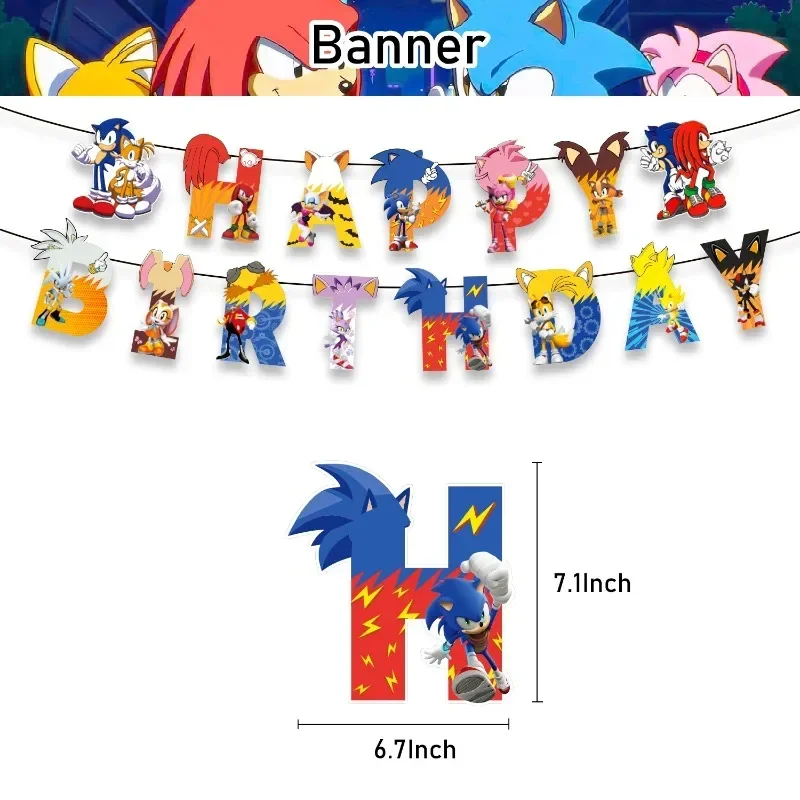 Sonic Theme Birthday Party Dec - огляд і ціна Model Kit Sonic
