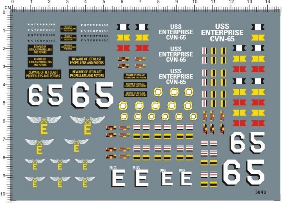 Water Slide Decal for 1/350 Sc - огляд і ціна Model Kit Uss Enterprise