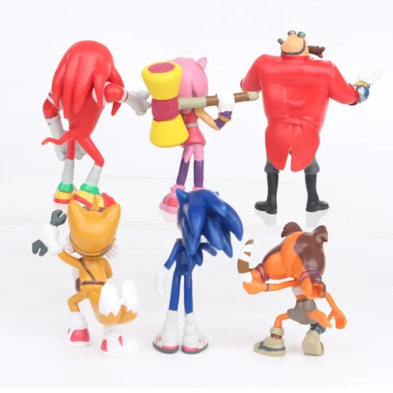 6Pieces/Set Sonic Action Figur - огляд і ціна Model Kit Sonic