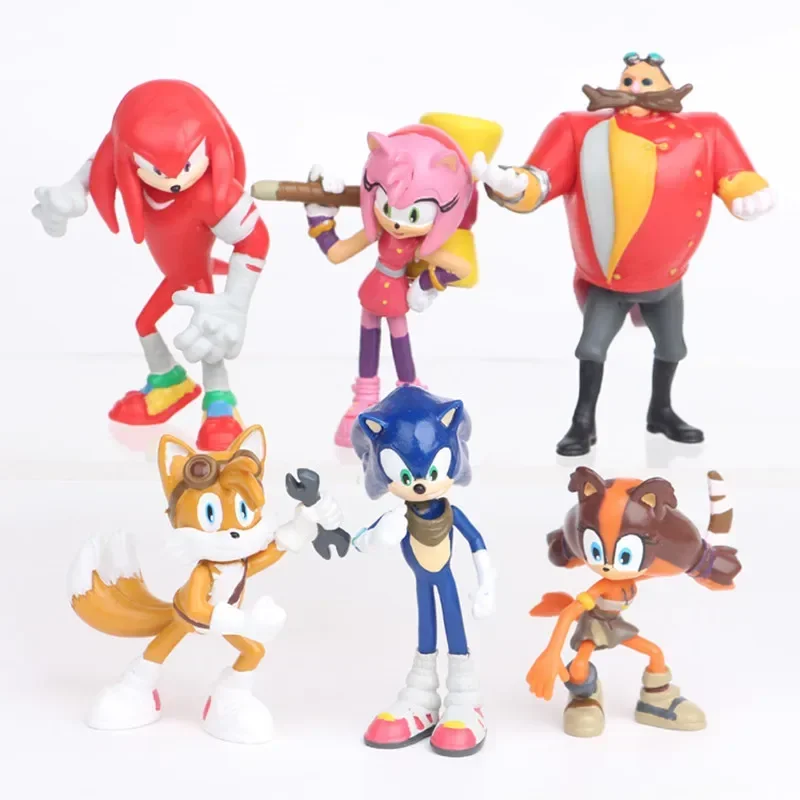 6Pieces/Set Sonic Action Figur - огляд і ціна Model Kit Sonic